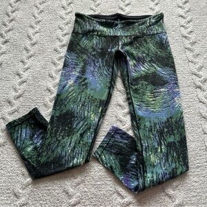 Tuff Athletics Active Supplex Leggings Peacock Sz Sm (larger Fit See Pics) Soft